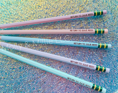 Personalized Pencils | Back to school engraved pencils | Unique gift for students | Gift for Kids | Gift for Teachers | Custom Pencils